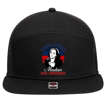 Madam Vice President Kamala Harris 7 Panel Mesh Trucker Snapback Hat