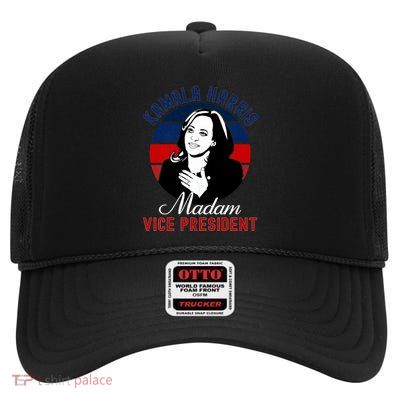 Madam Vice President Kamala Harris High Crown Mesh Back Trucker Hat