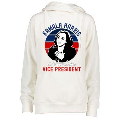 Madam Vice President Kamala Harris Womens Funnel Neck Pullover Hood