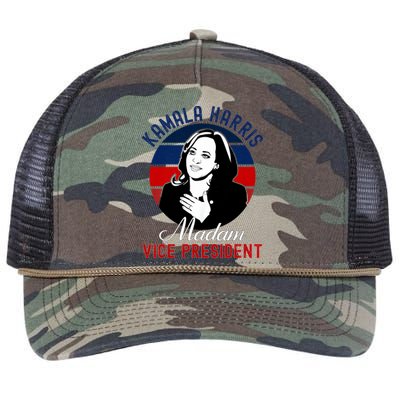 Madam Vice President Kamala Harris Retro Rope Trucker Hat Cap