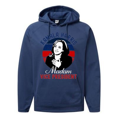 Madam Vice President Kamala Harris Performance Fleece Hoodie