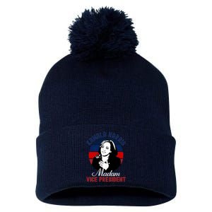 Madam Vice President Kamala Harris Pom Pom 12in Knit Beanie