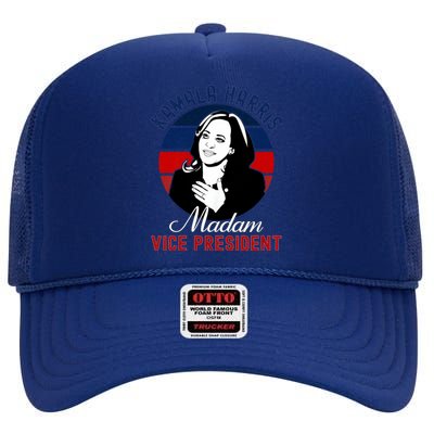 Madam Vice President Kamala Harris High Crown Mesh Back Trucker Hat