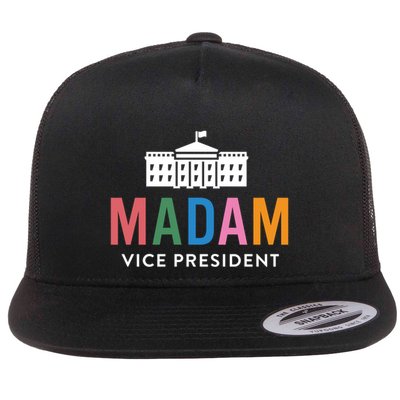 Madam Vice President Inauguration White House First Funny Gift Flat Bill Trucker Hat