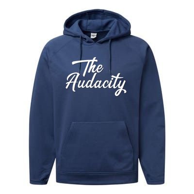 Madam Vice President The Audacity Kamala Gift Performance Fleece Hoodie