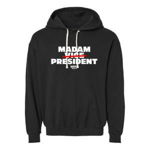 Madam Vice President Harris Walz Garment-Dyed Fleece Hoodie