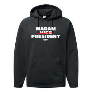 Madam Vice President Harris Walz Performance Fleece Hoodie