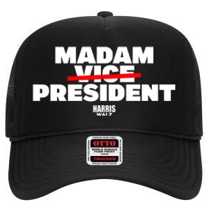 Madam Vice President Harris Walz High Crown Mesh Back Trucker Hat