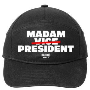 Madam Vice President Harris Walz 7-Panel Snapback Hat