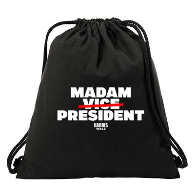 Madam Vice President Harris Walz Drawstring Bag