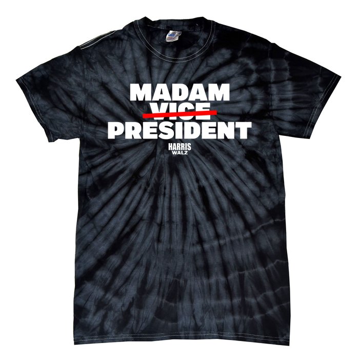 Madam Vice President Harris Walz Tie-Dye T-Shirt