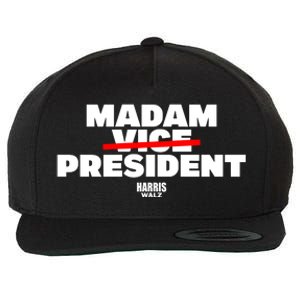 Madam Vice President Harris Walz Wool Snapback Cap