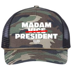 Madam Vice President Harris Walz Retro Rope Trucker Hat Cap