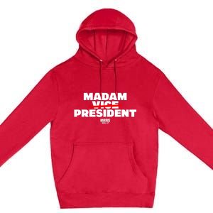 Madam Vice President Harris Walz Premium Pullover Hoodie