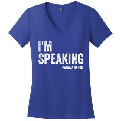 Mr Vice President IM Speaking 2020 Debate Kamala Harris Gift Women's V-Neck T-Shirt