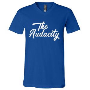 Madam Vice President The Audacity Kamala Funny Gift V-Neck T-Shirt