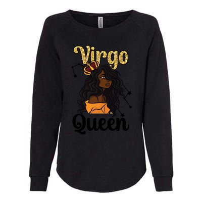 Melanin Virgo Queen Black Virgo Zodiac Sign Virgo Horoscope Cool Gift Womens California Wash Sweatshirt