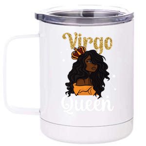 Melanin Virgo Queen Black Virgo Zodiac Sign Virgo Horoscope Cool Gift 12 oz Stainless Steel Tumbler Cup