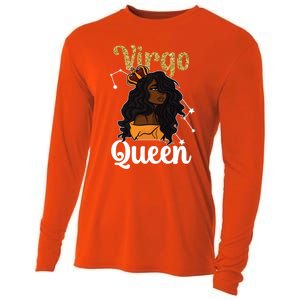 Melanin Virgo Queen Black Virgo Zodiac Sign Virgo Horoscope Meaningful Gift Cooling Performance Long Sleeve Crew