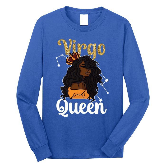 Melanin Virgo Queen Black Virgo Zodiac Sign Virgo Horoscope Meaningful Gift Long Sleeve Shirt