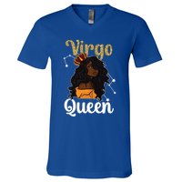 Melanin Virgo Queen Black Virgo Zodiac Sign Virgo Horoscope Meaningful Gift V-Neck T-Shirt