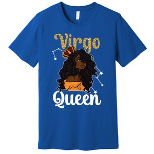 Melanin Virgo Queen Black Virgo Zodiac Sign Virgo Horoscope Meaningful Gift Premium T-Shirt