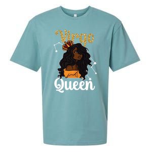 Melanin Virgo Queen Black Virgo Zodiac Sign Virgo Horoscope Meaningful Gift Sueded Cloud Jersey T-Shirt