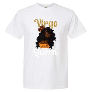 Melanin Virgo Queen Black Virgo Zodiac Sign Virgo Horoscope Meaningful Gift Garment-Dyed Heavyweight T-Shirt