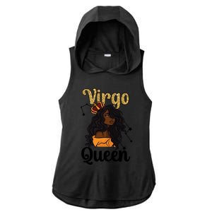 Melanin Virgo Queen Black Virgo Zodiac Sign Virgo Horoscope Meaningful Gift Ladies PosiCharge Tri-Blend Wicking Draft Hoodie Tank