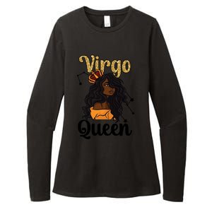 Melanin Virgo Queen Black Virgo Zodiac Sign Virgo Horoscope Meaningful Gift Womens CVC Long Sleeve Shirt