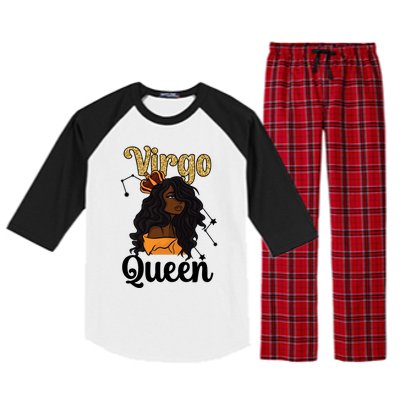 Melanin Virgo Queen Black Virgo Zodiac Sign Virgo Horoscope Meaningful Gift Raglan Sleeve Pajama Set