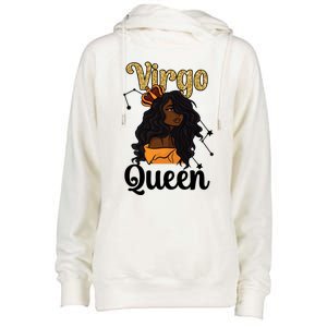 Melanin Virgo Queen Black Virgo Zodiac Sign Virgo Horoscope Meaningful Gift Womens Funnel Neck Pullover Hood