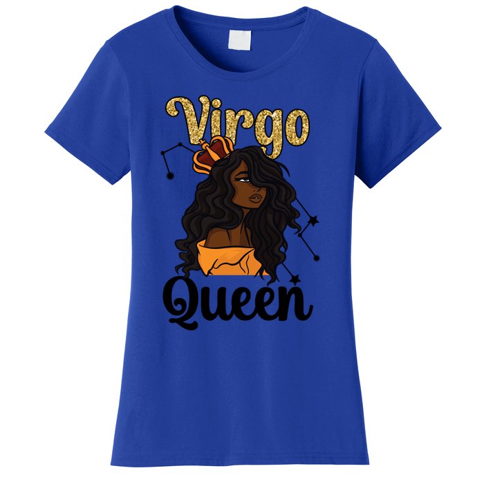 Melanin Virgo Queen Black Virgo Zodiac Sign Virgo Horoscope Meaningful Gift Women's T-Shirt