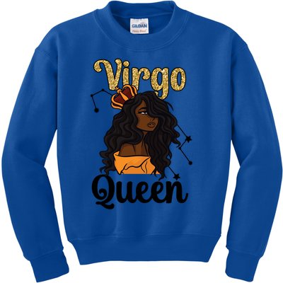 Melanin Virgo Queen Black Virgo Zodiac Sign Virgo Horoscope Meaningful Gift Kids Sweatshirt