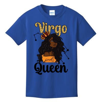 Melanin Virgo Queen Black Virgo Zodiac Sign Virgo Horoscope Meaningful Gift Kids T-Shirt