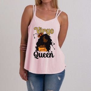 Melanin Virgo Queen Black Virgo Zodiac Sign Virgo Horoscope Meaningful Gift Women's Strappy Tank