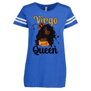 Melanin Virgo Queen Black Virgo Zodiac Sign Virgo Horoscope Meaningful Gift Enza Ladies Jersey Football T-Shirt