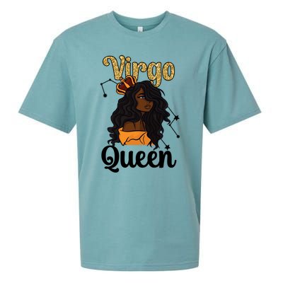 Melanin Virgo Queen Black Virgo Zodiac Sign Virgo Horoscope Meaningful Gift Sueded Cloud Jersey T-Shirt