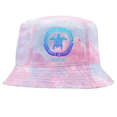 Maui Vintage Retro Tribal Sea Turtle Throwback Tie-Dyed Bucket Hat