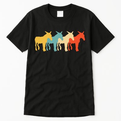 Mule Vintage Retro Donkey Horse Hybrid Lover 60s 70s Gift Tall T-Shirt