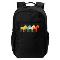 Mule Vintage Retro Donkey Horse Hybrid Lover 60s 70s Gift Daily Commute Backpack