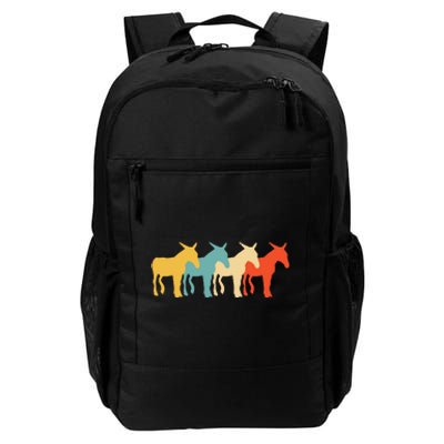 Mule Vintage Retro Donkey Horse Hybrid Lover 60s 70s Gift Daily Commute Backpack