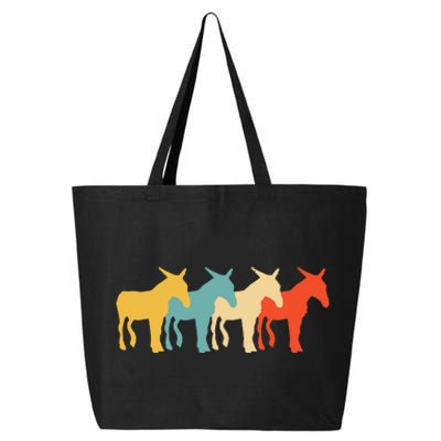 Mule Vintage Retro Donkey Horse Hybrid Lover 60s 70s Gift 25L Jumbo Tote