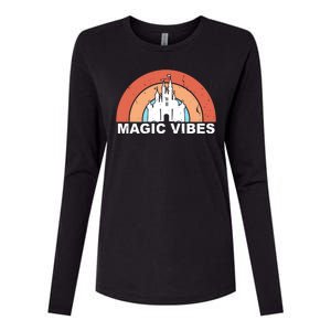 Magic Vibes Retro Womens Cotton Relaxed Long Sleeve T-Shirt