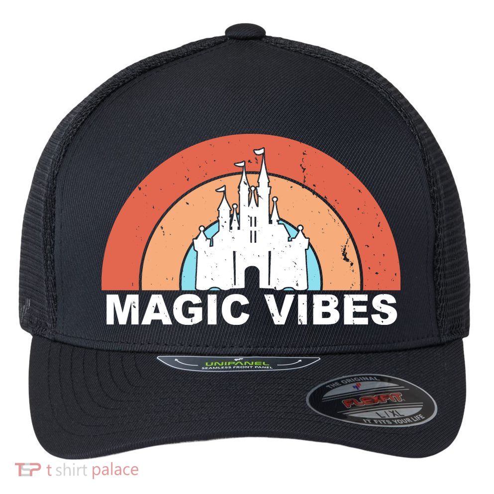 Magic Vibes Retro Flexfit Unipanel Trucker Cap