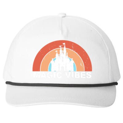 Magic Vibes Retro Snapback Five-Panel Rope Hat