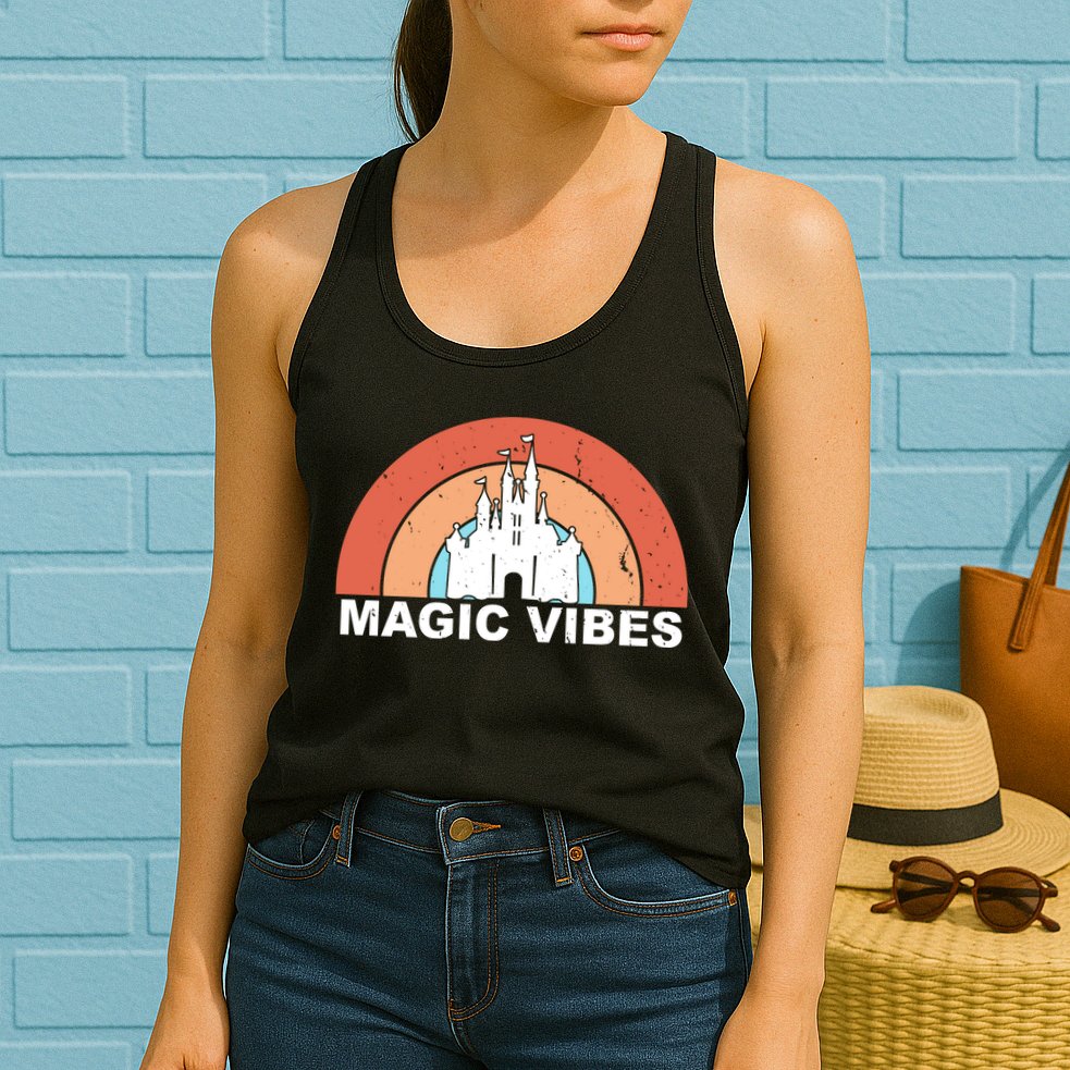 Magic Vibes Retro Womens Tank Top