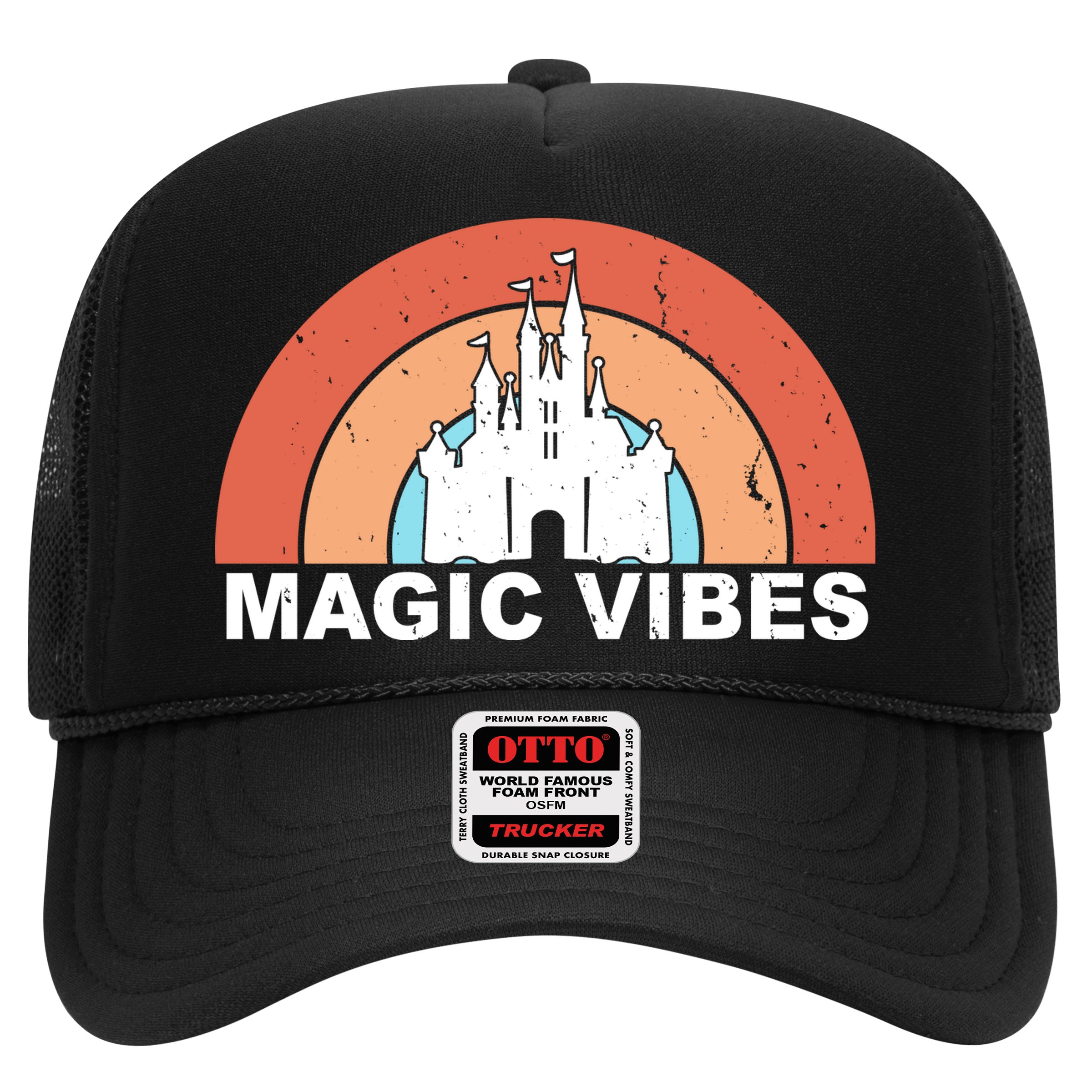 Magic Vibes Retro Trucker Hat
