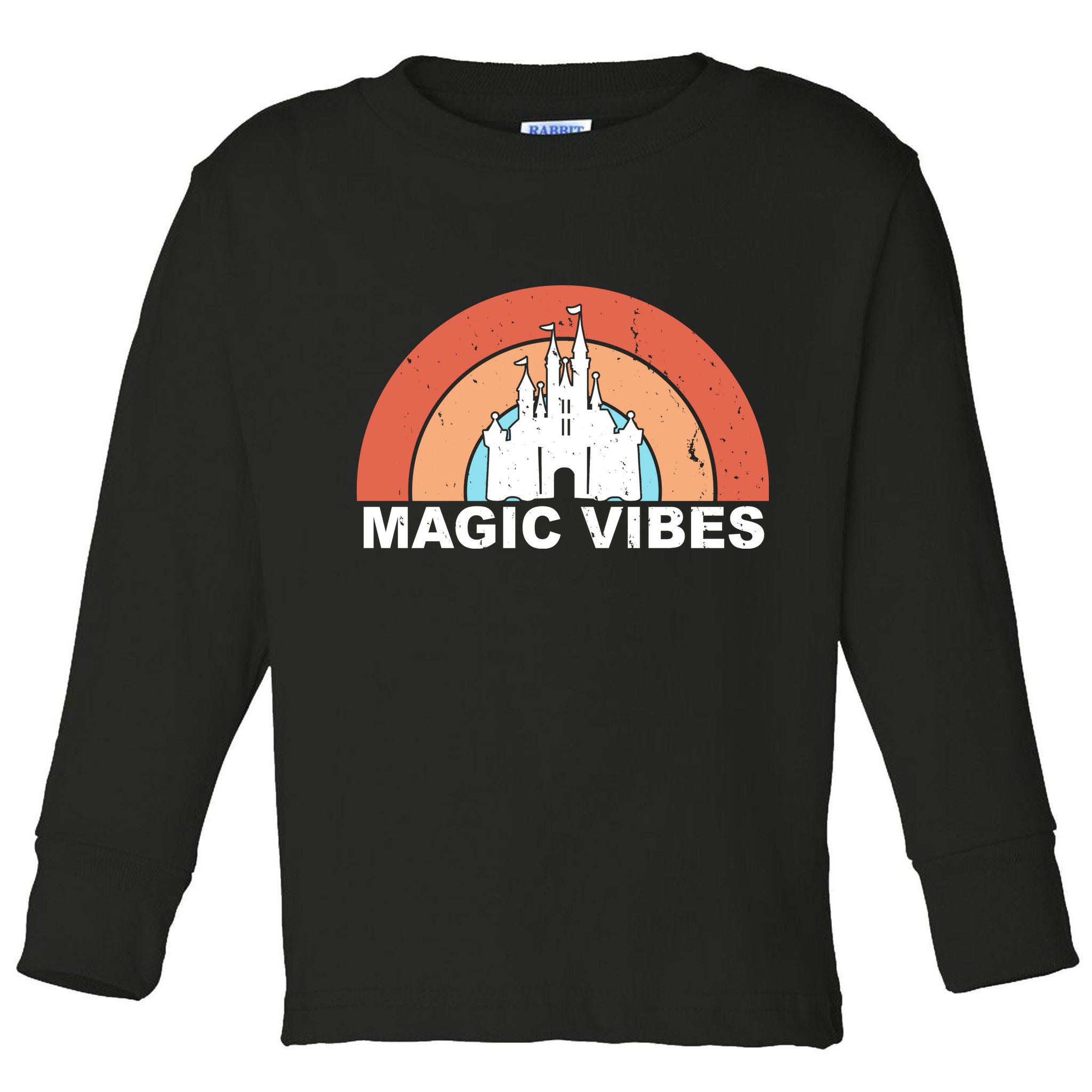 Magic Vibes Retro Toddler Long Sleeve Shirt