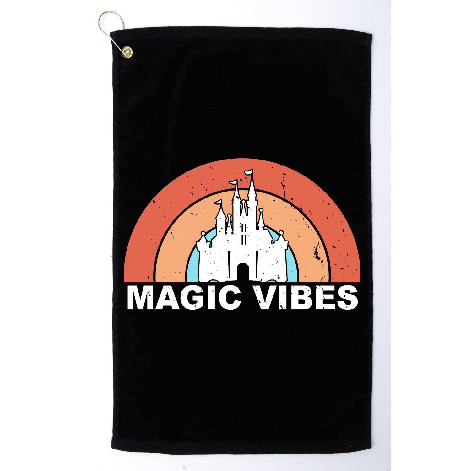 Magic Vibes Retro Golf Towel